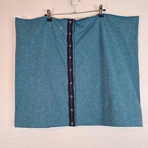 Ivivva Lululemon Classic Infinity Scarf Wrap Women One Size Logo Blue Stripes